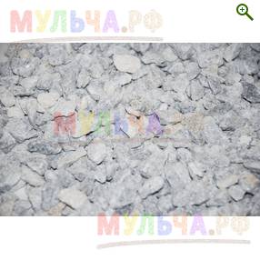 Мраморный щебень серый, 10-20 мм - Декоративная каменная крошка - купить у производителя Мульча.рф