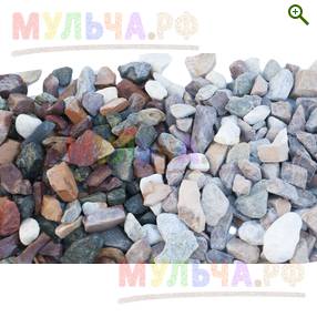 Микс разноцветный ГАЛТОВАННЫЙ, 20-40 мм - Декоративная каменная крошка - купить у производителя Мульча.рф