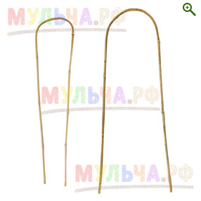 Опора бамбуковая U-образной формы - Кустодержатели, колышки, шпалеры, подвязки - купить у производителя Мульча.рф