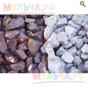 Яшма бордовая ГАЛТОВАННАЯ, 20-40 мм - Декоративная каменная крошка - купить у производителя Мульча.рф