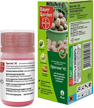Престиж (Bayer Garden) инсектофунгицид для протравливания картофеля, 60 мл