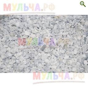 Мраморный щебень серый, 5-10 мм - Декоративная каменная крошка - купить у производителя Мульча.рф