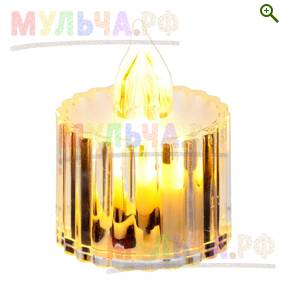 Изделие декоративное "Свеча" (подсветка), D3.5 см, H5 см - Свечи - купить у производителя Мульча.рф