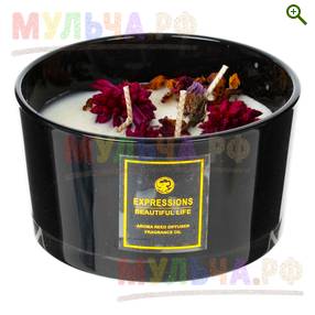 Свеча ароматическая, L10,5 W10,5 H6 см - Свечи - купить у производителя Мульча.рф