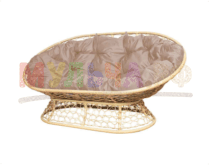 Диван МАМАСАН с ротангом бежевый