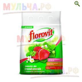 Florovit гранулированный для клубники и земляники, пакет 1 кг - Удобрения Флоровит (Florovit) - купить у производителя Мульча.рф