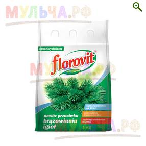 Florovit гранулированный против побурения хвои, пакет 1 кг - Удобрения Флоровит (Florovit) - купить у производителя Мульча.рф
