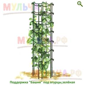 Поддержка Башня под огурцы - Кустодержатели, колышки, шпалеры, подвязки - купить у производителя Мульча.рф