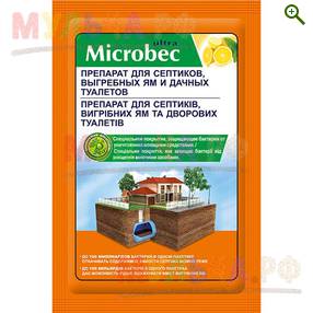 Microbec - Препарат для септиков, выгребных ям и туалетов для биоразложения, 5 саше x 25 гр - Прочие удобрения - купить у производителя Мульча.рф