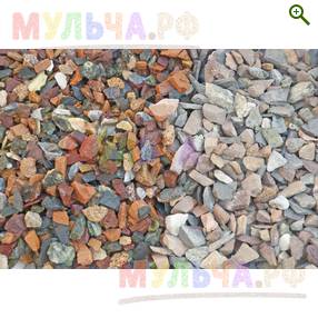 Микс разноцветный, 5-20 мм - Декоративная каменная крошка - купить у производителя Мульча.рф