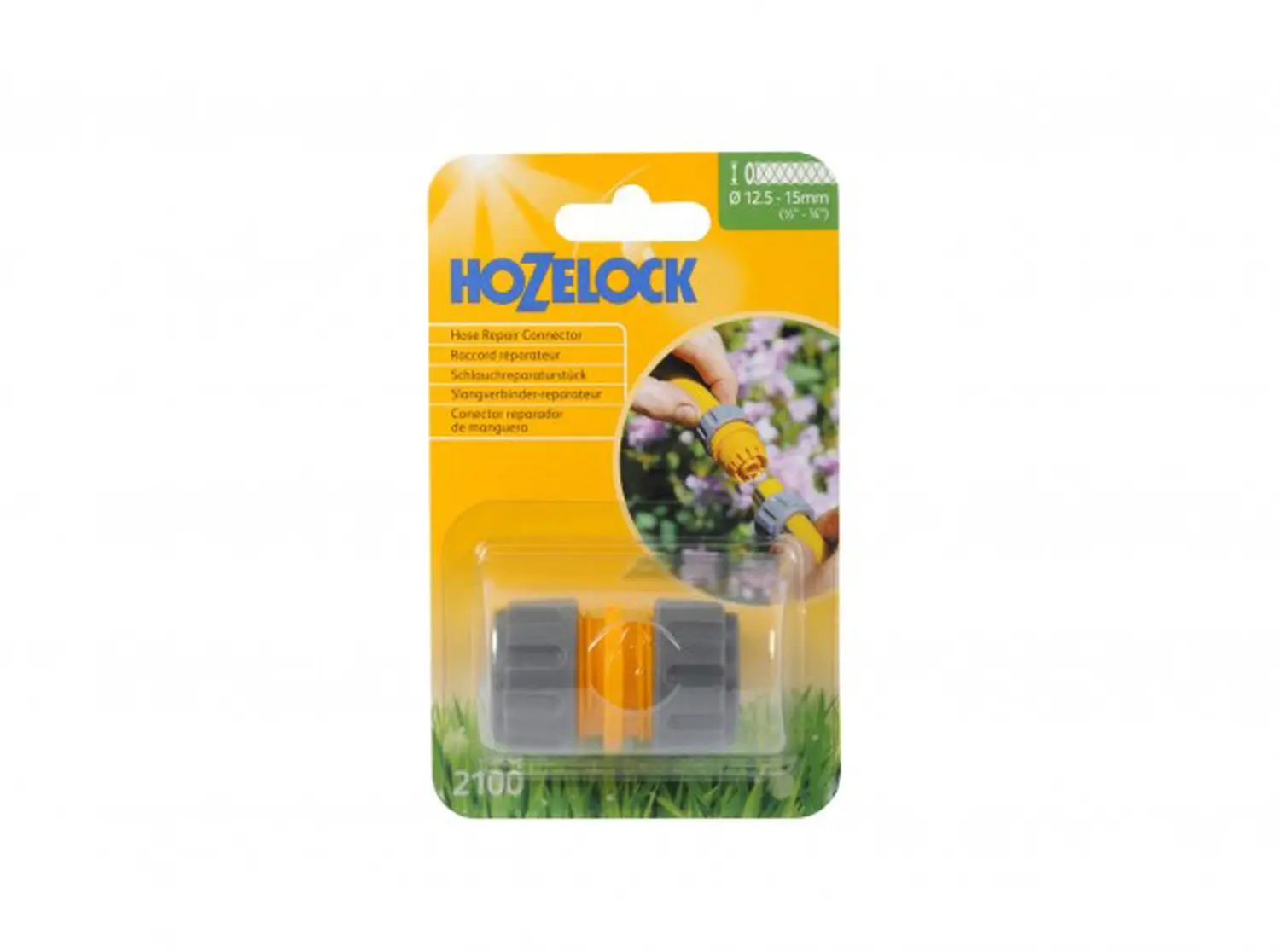 Hozelock 2100 Коннектор для ремонта шлангов (12,5 мм), шт