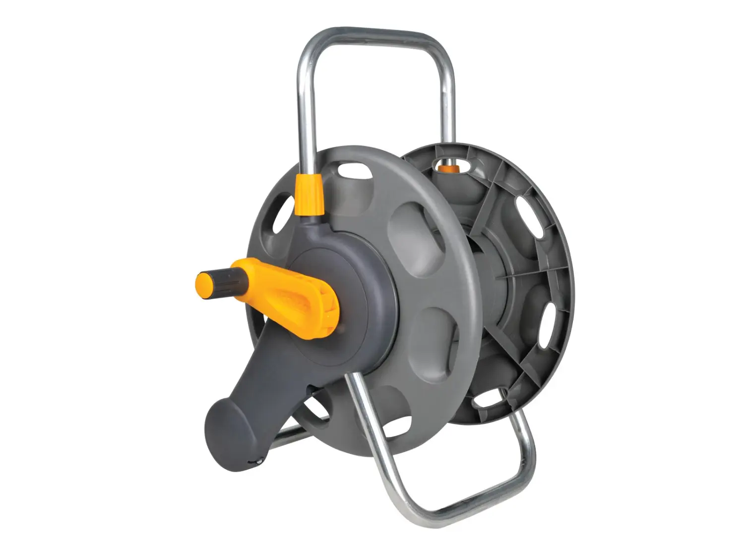 Hozelock 2475 Катушка для шланга длиной 60 м, (без шланга, крепёж на стену, 2 коннектора), шт