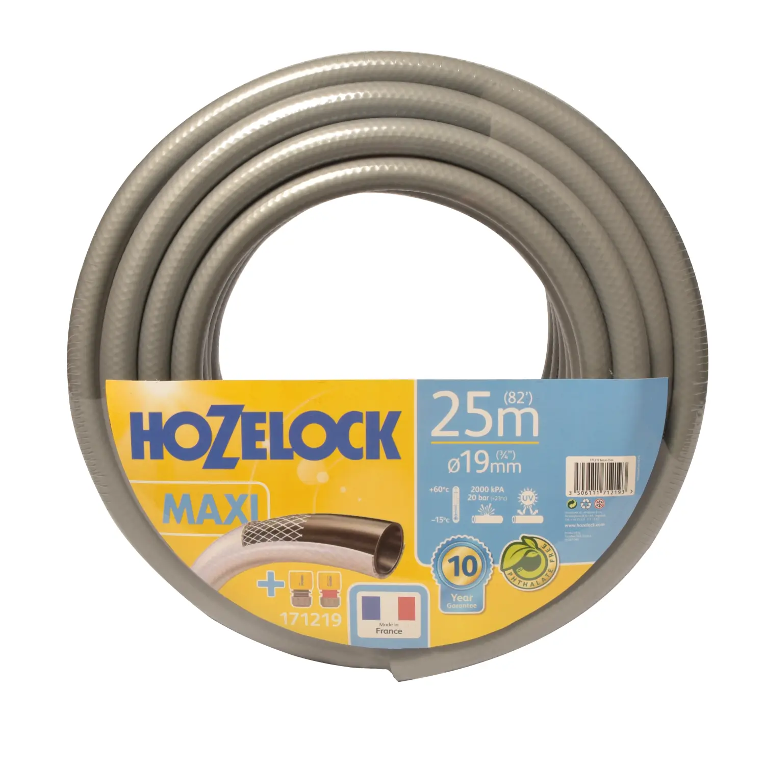 Hozelock 171219 Шланг TRICOFLEX MAXI(3 слоя) 19 мм*25 м + коннекторы в комплекте, шт