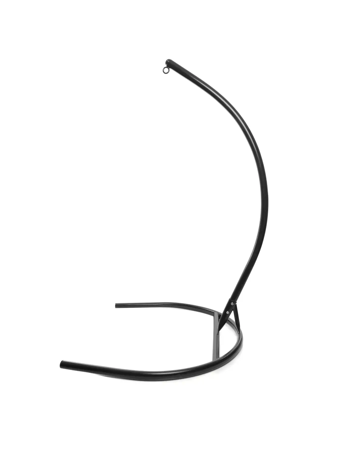 Подвесное кресло ДЛЯ ДВОИХ ЛЮКС с ротангом черное, зеленая подушка