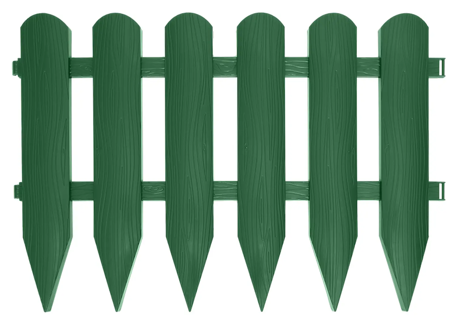 Бордюр Штакетник, хаки, (4 модуля * 0.6 м), 0,4 x 2.4 м, кор