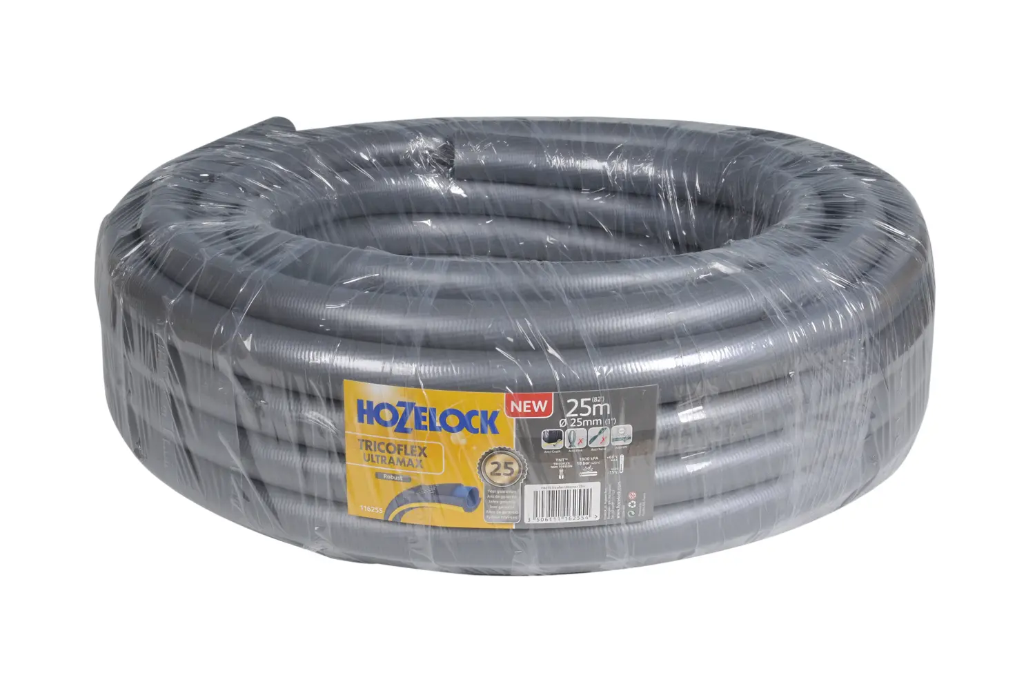 Hozelock 116255 Шланг TRICOFLEX ULTRAmAX(5 слоев) 25 мм*25 м, шт