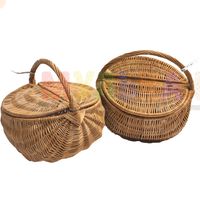 Корзина с откидными крышками Орех Корзина с откидными крышками Орех
