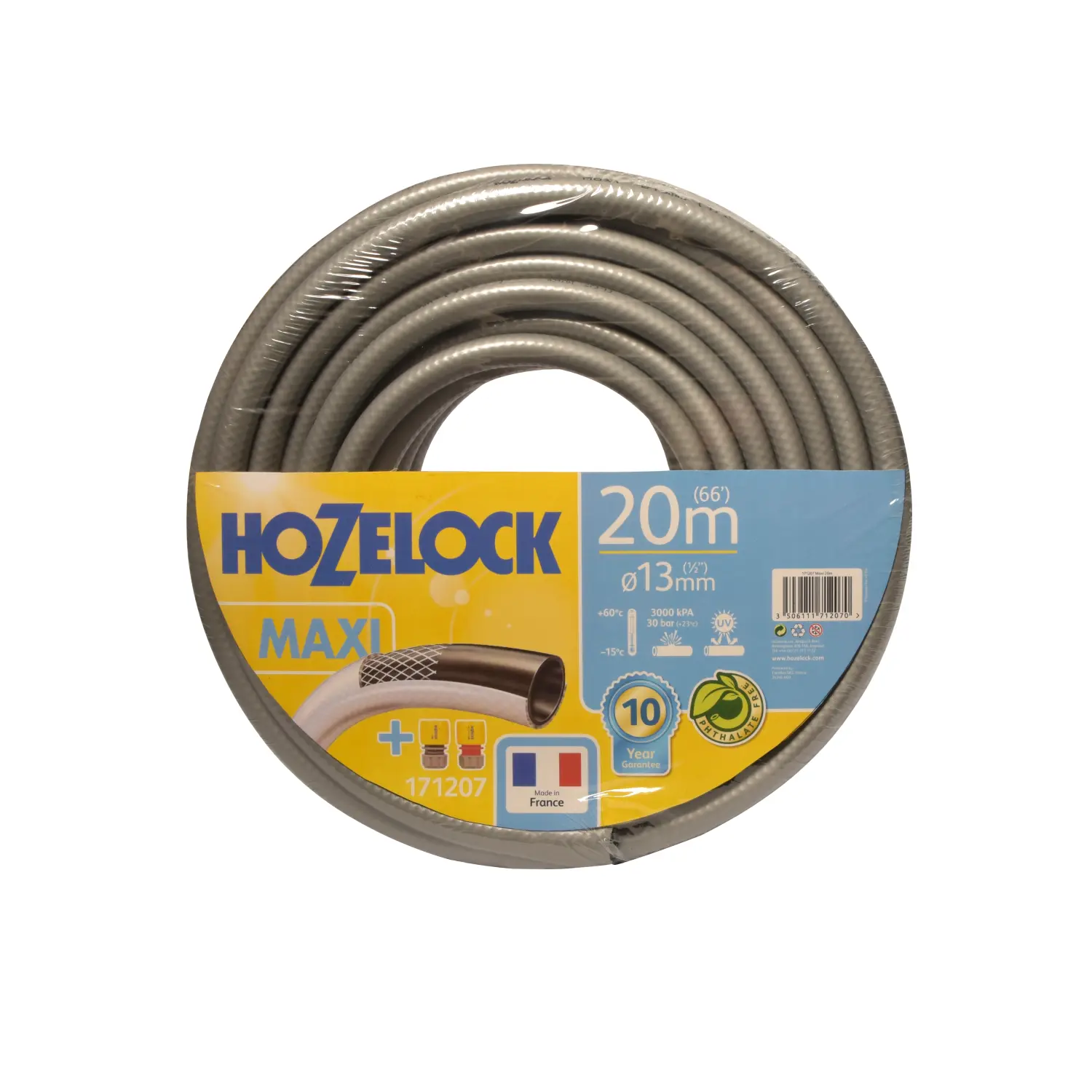 Hozelock 171207 Шланг TRICOFLEX MAXI(3 слоя) 12,5 мм*20 м + коннекторы в комплекте, шт