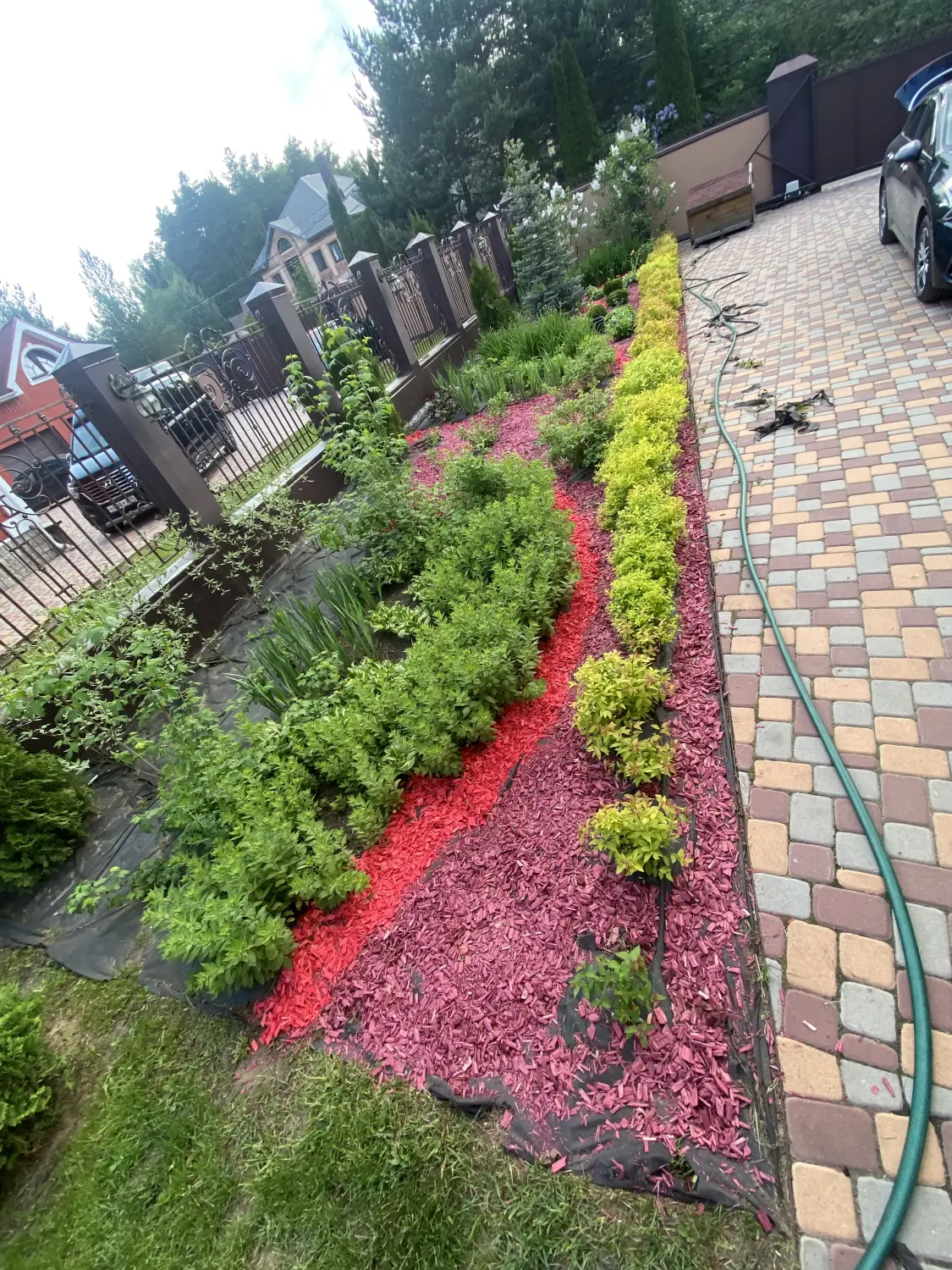 Щепа декоративная, красная, 60 л