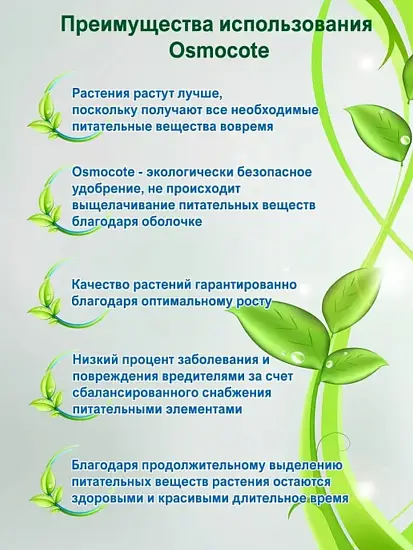 Осмокот Про (Osmocote Pro) 19-9-10+2MgO+ТЕ 5-6 месяца, 1 кг
