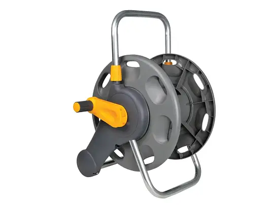 Hozelock 2475 Катушка для шланга длиной 60 м, (без шланга, крепёж на стену, 2 коннектора), шт