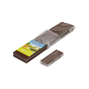 Грядка из ПВХ, коричневая, 0,22 * 2,0 * 1,0 м, уп