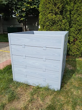 Компостер фактурный, дымчатый, 800 л, уп