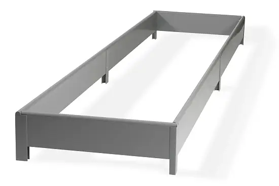 Грядка из ПВХ, серая, 0,22 * 2,0 * 0,8 м, уп