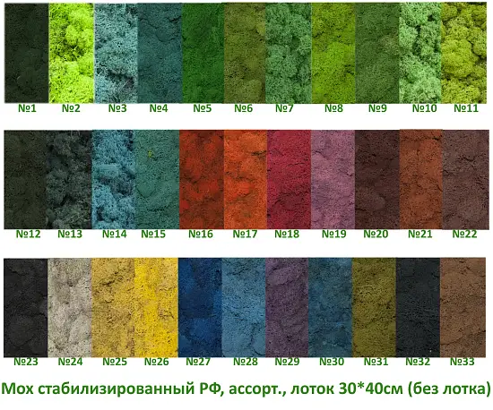 Мох стабилизированный №21 карамель, 30*40 см, пак