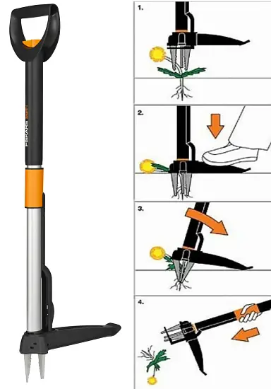Fiskars, Удалитель сорняков телескопический SmartFit, арт 1020125