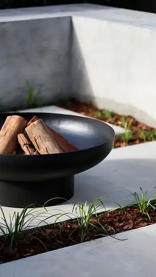 Костровая чаша «Глубокая ROUND» 800 мм
