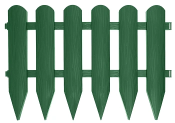 Бордюр Штакетник, хаки, (4 модуля * 0.6 м), 0,4 x 2.4 м, кор
