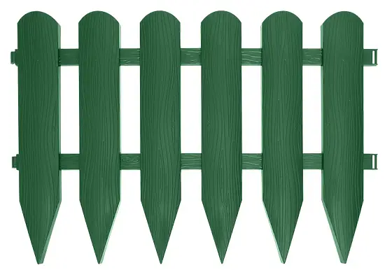 Бордюр Штакетник, хаки, (4 модуля * 0.6 м), 0,4 x 2.4 м, кор