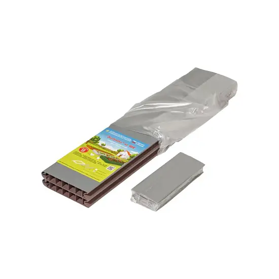 Грядка из ПВХ, серая, 0,22 * 2,0 * 0,8 м, уп
