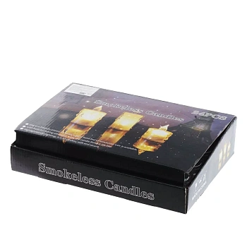 Изделие декоративное "Свеча" (подсветка, 3xLR54), D 3.5 см, L3,5 W3,5 H5 см