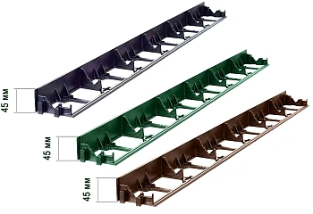 Бордюр секциями ГеоПластБорд, зелёный, 0,045 x 1 м, шт