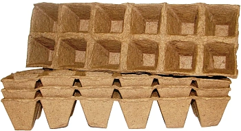 Блок торфяных горшочков, квадратные (8 ячеек 70 x 70 мм), блок