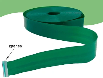 Заборная лента, 48 мм зелёная, 50 м/рул