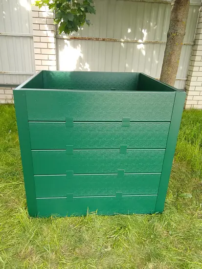 Компостер фактурный, зеленый, 1000 л, уп