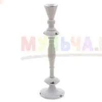Винтажный шарм - металлический подсвечник в стиле шебби-шик