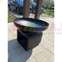Костровая чаша «Глубокая Cube» - монументальный стиль и эргономика